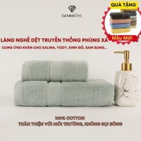 khăn Tắm Cotton 100% họa tiết hạt gạo, Thấm Hút Nước Tốt Phù Hợp Cho Gia Đình, Khách Sạn, Resort GEMMI Towel, KB12