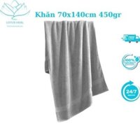 Khăn Tắm Cotton Cao Cấp Khổ Lớn Lotus Heal 70x140Cm Mềm Mịn Thấm Hút Kháng Khuẩn Bảo Vệ Da