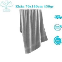 Khăn Tắm Cotton Cao Cấp Khổ Lớn Lotus Heal 70x140Cm Mềm Mịn Thấm Hút Kháng Khuẩn Bảo Vệ Da