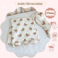 Khăn Tắm Đa Năng Cho BÉ có thể làm chăn đắp, gối nằm cho trẻ sơ sinh