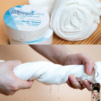 Khăn Tắm Đa Năng Dạng Nén Sợi Rayon Kiyomi Nhật Bản Tiện Lợi Sử Dụng Khi Du Lịch, Khăn Tắm Cho Bé tặng móc khóa - Khăn Nhỏ 120x71cm