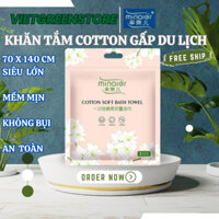 Khăn tắm du lịch Cao Cấp, khăn tắm sử dụng một lần sợi vải phân hủy sinh học hấm hút mạnh mềm mịn an toàn không kích ứng