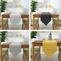 Khăn Tam Giác Cách Điệu Trang Trí Bàn Ăn Decor Phòng Ngủ Hoạ Tiết Caro