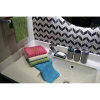 Khăn tắm, khăn cotton cao cấp SH LINE BORDER thương hiệu Song Wol 60cm x 120cm