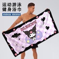 Khăn tắm Kulomi nữ phong cách công chúa hoạt hình lau tóc thấm nước khăn quấn cỡ lớn kéo dài dễ thương hoạt hình nhanh khô