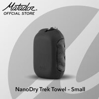 Khăn tắm Matador NanoDry Trek móc khóa Size Nhỏ gấp gọn, Chất liệu vải Nano siêu nhẹ, thấm hút tốt  Hàng chính hãng - Charcoal