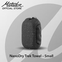 Khăn tắm Matador NanoDry Trek móc khóa Size Nhỏ gấp gọn, Chất liệu vải Nano siêu nhẹ, thấm hút tốt  Hàng chính hãng - Black Granite