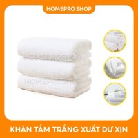 Khăn tắm màu trắng hàng xuất dư size 70*140cm