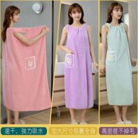 Khăn tắm mở rộng Khăn tắm có thể quấn áo choàng tắm dành cho người lớn Đồ mặc nhà không phai màu mềm hơn Cotton nguyên chất