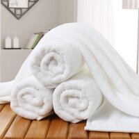 Khăn tắm nhà nghỉ 100% cotton khăn tắm gia đình khăn tắm homestay kt 65*1m3*260 gram [bonus]