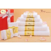Khăn tắm Poemy - kích thước 73x136 - Trắng.