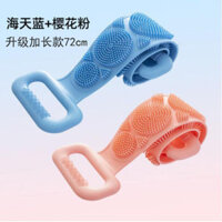 Khăn tắm silicone chà lưng, chà lưng nữ, tẩy bùn, cọ tắm toàn thân chuyên dụng cho nam