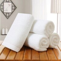 Khăn Tắm Trắng Cotton Dày Đẹp Mềm Siêu Thấm Hút