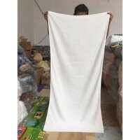 Khăn tắm trắng khách sạn cỡ lớn, khăn trải giường spa cotton cao cấp, KT 90x190, 80x160cm