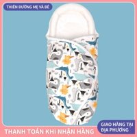 Khăn Tắm Và Khăn Quấn Trẻ Sơ Sinh 2 Trong 1 Thiết Kế Chữ U Bảo Vệ Đầu Bé Toàn Diện Chống Giật Mình Cho Bé Giấc Ngủ Ngon