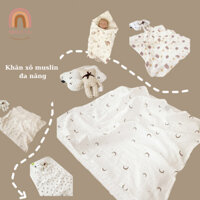 Khăn tắm xô Muslin khăn quấn ủ đa năng cao cấp Miseo.vn vải sợi tre an toàn mềm mại cho em bé sơ sinh và trẻ nhỏ