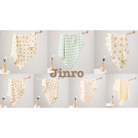Khăn tắm xô nhăn Jinro 4 lớp mềm mại vải sợi muslin cho bé lunakidsbaby