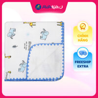 Khăn tắm xô viền cotton TOP KIDS 5 lớp 110x110 cm - Màu ngẫu nhiên