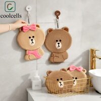 Khăn tay COOLCELLS, Khăn tắm hoạt hình dễ thương, Khăn quà tặng Khăn thấm nước dày Vải tay sợi nhỏ gia dụng