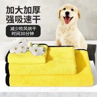 Khăn thấm hút cho thú cưng, dày, nhanh khô, không bong tróc, đồ tắm cho mèo và chó, kích thước lớn đặc biệt
