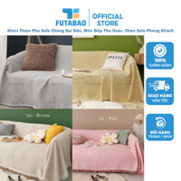 Khăn Thảm Phủ Sofa Chống Bụi Bẩn, Mền Đắp Thư Giãn, Chăn Sofa Phòng Khách Loại Một Màu Futabao