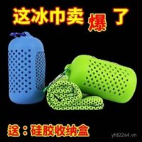 Khăn thể thao làm mát bằng lụa lạnh mùa hè, khăn làm mát thể dục ngoài trời, khăn làm mát nhanh khô, khăn thấm mồ hôi cổ tay cho phụ nữ