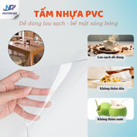 Khăn trải bàn ( 0.6m x 1.2m) PVC trong suốt 1.5mm.