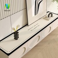 Khăn trải bàn bằng da chống trượt NEXUSF, Vải tủ TV dày không cần giặt, Thảm bảo vệ mặt bàn chống thấm nước thoải mái đa năng Nhà vệ sinh
