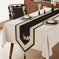 Khăn trải bàn cao cấp mới kiểu Pháp vintage nhẹ nhàng, khăn trải bàn dài, khăn trải bàn cà phê, khăn phủ tủ TV, tủ ngăn kéo, tủ bên