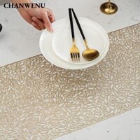 Khăn trải bàn CHANWENU, Tấm trải bàn rỗng bằng nhựa PVC hình chữ nhật, Tấm trải bàn chống thấm nước tiệc sáng tạo