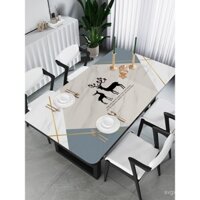 Khăn trải bàn chống nước, chống dầu, có thể giặt, chịu nhiệt, thảm PVC cho bàn ăn, kính mềm, sang trọng nhẹ, thảm bàn cà phê cao cấp.