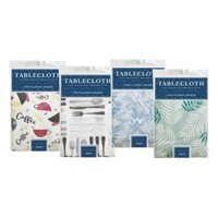 Khăn Trải Bàn Chữ Nhật (Nhiều Màu), Rectangle Tablecloth, Vinyl Flannel Backed (132 x 228cm) - UNCLE BILLS