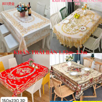 KHĂN TRẢI BÀN CHỮ NHẬT 1.52m*2.3m- Sang trọng dễ lau chùi
