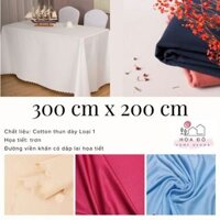 Khăn Trải Bàn Dài Cỡ Lớn 3m x 2m, Bàn Hội Nghị, Sự Kiện, Bàn Họp