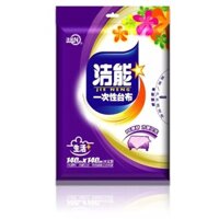 Khăn trải bàn dùng một lần Jie Neng, khăn trải bàn nhựa, khăn trải bàn ăn, hình chữ nhật, dày, trắng trong suốt, phục vụ tiệc cưới, khách sạn