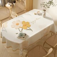 Khăn Trải Bàn Hình oval Chống Thấm Nước / Dầu Dùng Một Lần Tiện Dụng