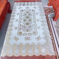 Khăn trải bàn hoa văn đẹp mắt nhiều kích thước - 75120cm