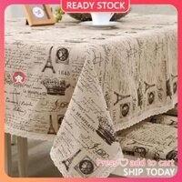 Khăn trải bàn in hình vương miện sành điệu