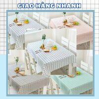 Khăn Trải Bàn Kẻ Caro Chống Thấm Nước, Phông Nền PVC Chụp Ảnh, Tấm Trải Bàn Ăn