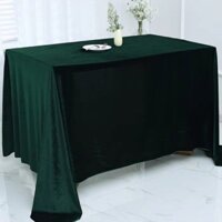 Khăn Trài Bàn Lễ Tân, Bàn Giáo Viên Hội Thảo Hội Nghị Vải Nhung Xanh Lá Sang Trọng