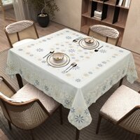 Khăn trải bàn lớn phòng khách kích thước 137x137cm cao cấp - Chất liệu PVC chống dầu chống nước - GIÁ SỈ RẺ Sang trọng