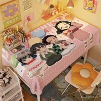 Khăn trải bàn ngoại vi anime Demon Slayer, khăn trải bàn chống trượt, chống bụi, chống bẩn, bọc bàn cà phê
