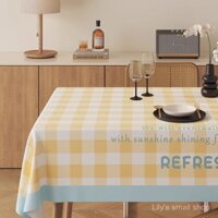 ⭐⭐Khăn trải bàn PVC, khăn trải bàn hình chữ nhật Bắc Âu chống thấm nước, chống dầu, chống bỏng, khăn trải bàn nhựa, khăn trải bàn trà tươi trẻ