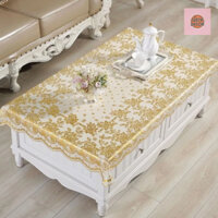Khăn trải bàn Ren Hoa 90x140cm nhựa PVC trải bàn ăn, bàn uống nước