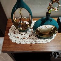 Khăn trải bàn ren Vintage Handmade Móc khăn trải bàn hoa