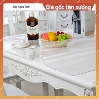 Khăn trải bàn ( Rộng 1,4m x Dày 2mm) | Tấm PVC trong suốt lót sàn