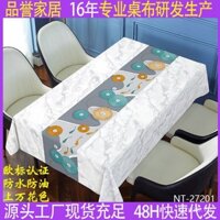 Khăn trải bàn thiết kế sang trọng, chống nước, chống dầu, chịu nhiệt, có thể giặt, thảm trải bàn ăn PVC mới, khăn trải bàn hình chữ nhật