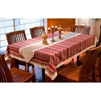 Khăn Trải Bàn Thổ Cẩm, Vintage phong cách Châu Âu 130x180cm