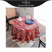 Khăn trải bàn thổ cẩm,vintage chất đẹp(có ảnh chụp thật) khăn phủ bàn,trang trí bàn ăn phụ kiện.LOHOAHOADECOR