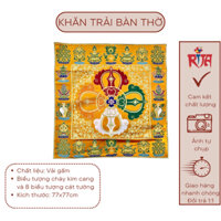 Khăn trải bàn thờ vải gấm trang trí bàn thờ, khăn trài bàn mật tông - Rita shop